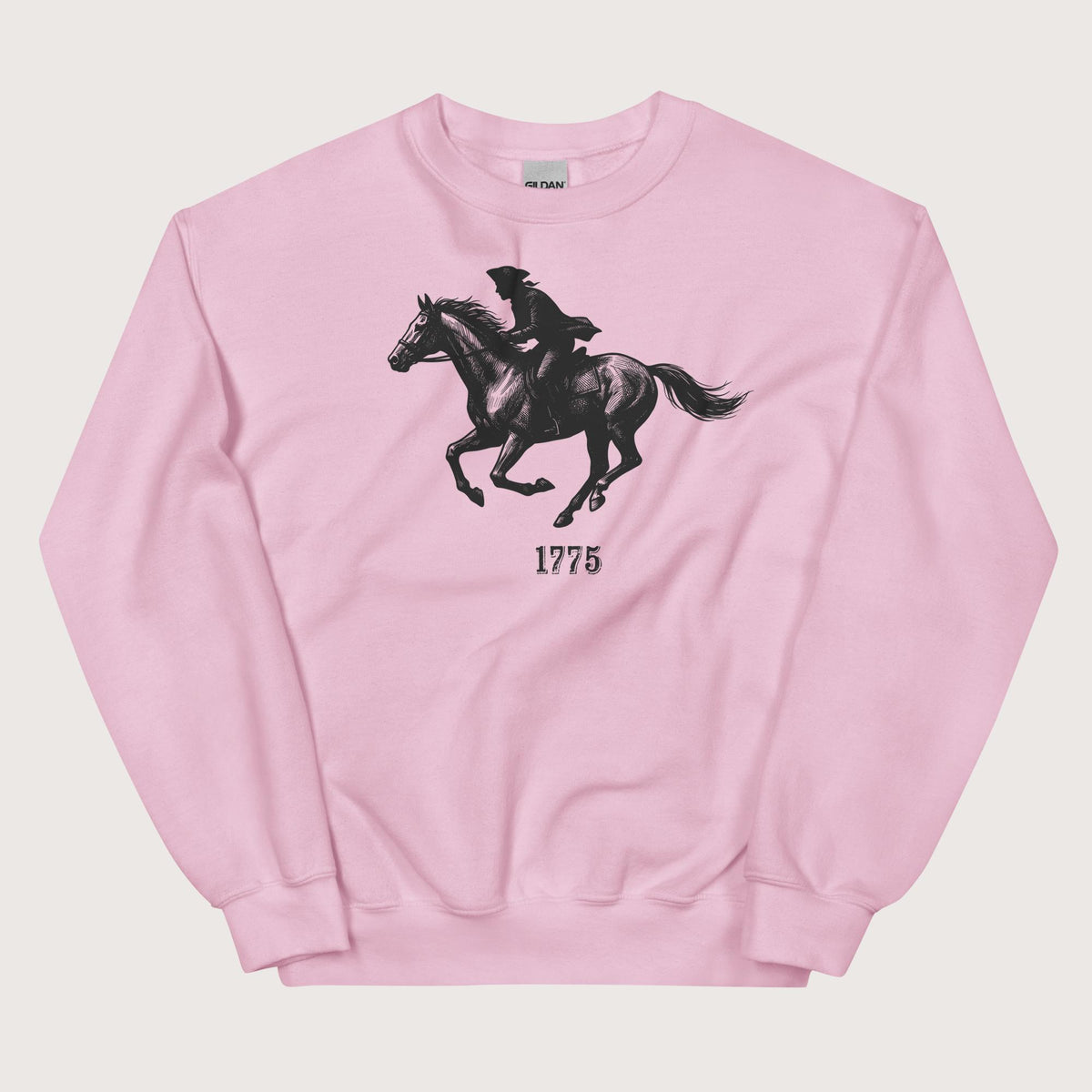 Light Pink Paul Revere Sweatshirt - history buff gift by HistoHead