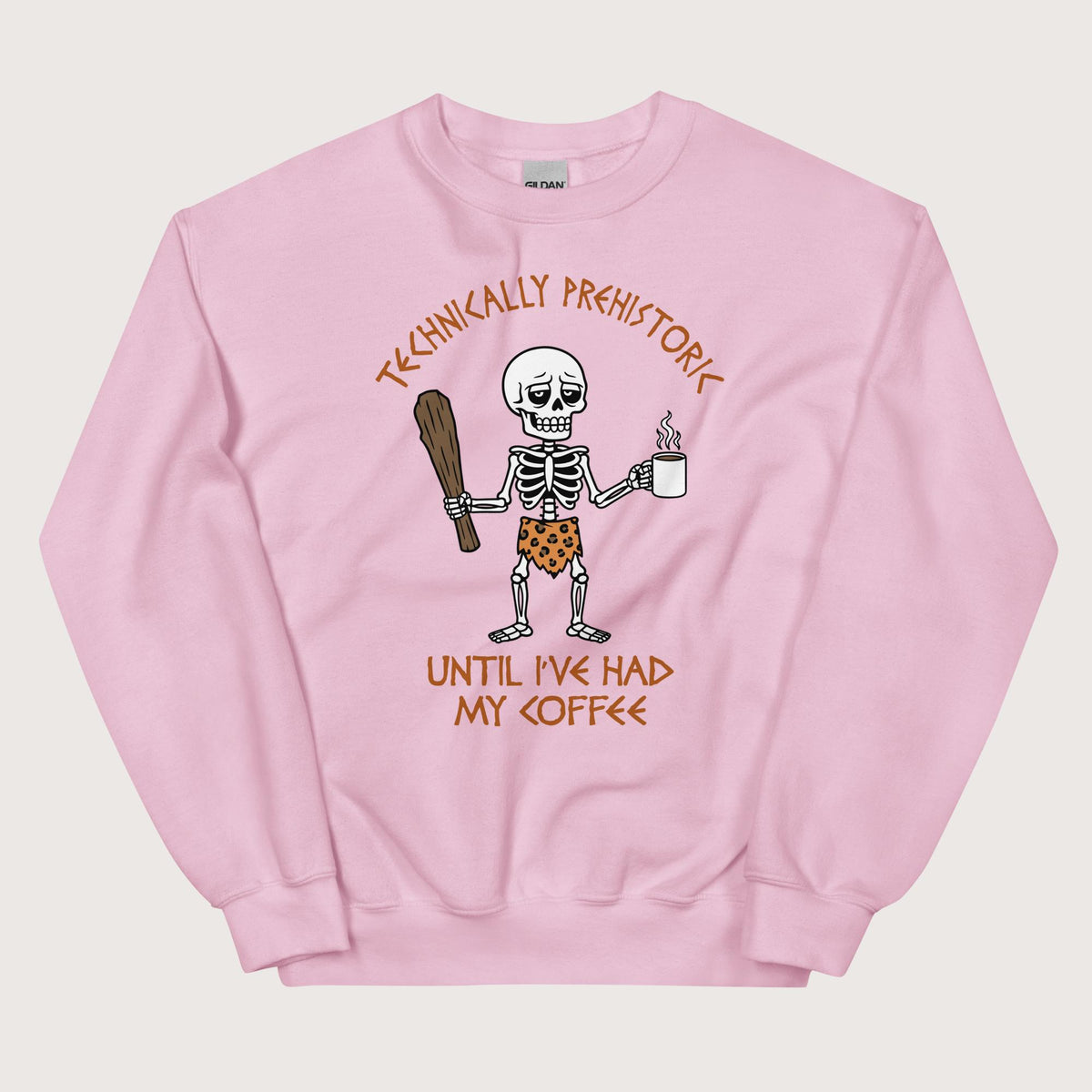 Light Pink Until I've Had My Coffee Sweatshirt - history buff gift by HistoHead