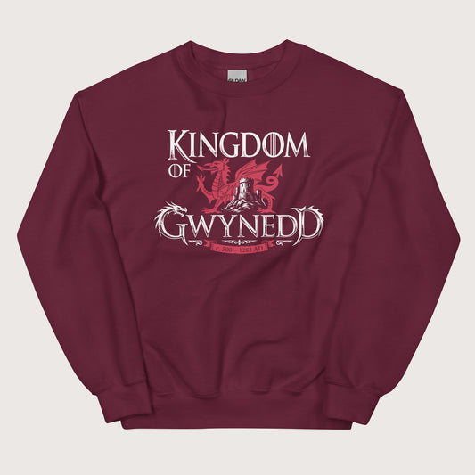 Maroon Kingdom of Gwynedd Sweatshirt - history buff gift by HistoHead