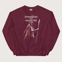 Maroon Gwenllian ferch Gruffydd Sweatshirt - history buff gift by HistoHead