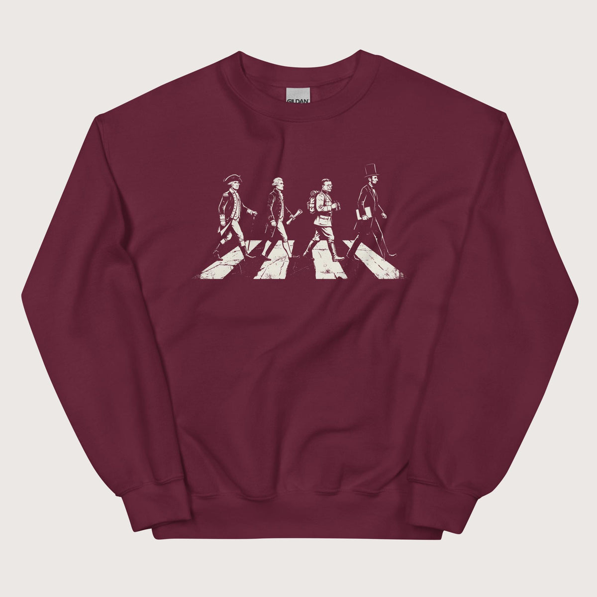 Maroon Rushmore Road Sweatshirt - history buff gift by HistoHead