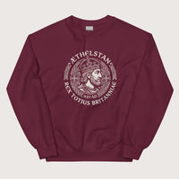 Maroon Æthelstan King of All Britain Sweatshirt - history buff gift by HistoHead