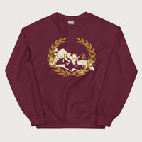 Maroon Roman SPQR Banner Sweatshirt - history buff gift by HistoHead