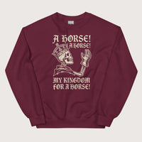 Maroon My Kingdom for a Horse Sweatshirt - history buff gift by HistoHead