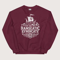 Maroon The Hanseatic Syndicate Sweatshirt - history buff gift by HistoHead