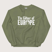 Military Green Charlemagne The Father of Europe Sweatshirt - history buff gift by HistoHead