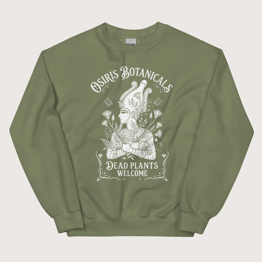 Military Green Osiris Botanicals Sweatshirt - history buff gift by HistoHead