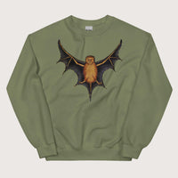 Military Green Weird Medieval Bat Sweatshirt - history buff gift by HistoHead