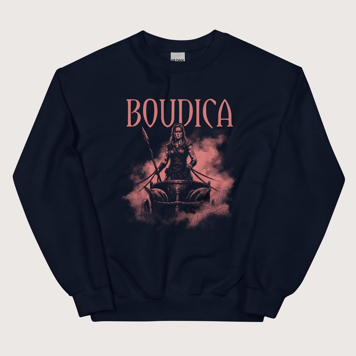 Navy Boudica Warrior Queen Sweatshirt - history buff gift by HistoHead