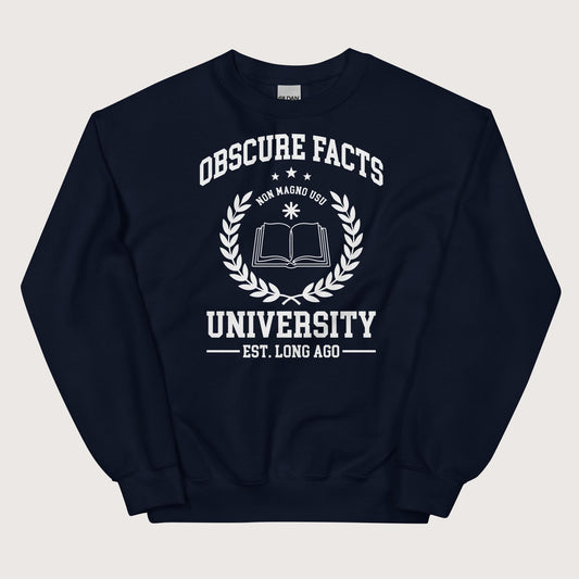 Navy Obscure Facts University - Sweatshirt - history buff gift by HistoHead