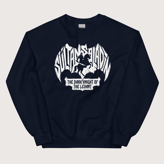 Navy Saladin Dark Knight Sweatshirt - history buff gift by HistoHead