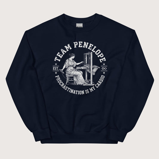 Navy Team Penelope Procrastination Sweatshirt - history buff gift by HistoHead