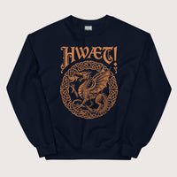 Navy Hwaet Dragon Sweatshirt - history buff gift by HistoHead