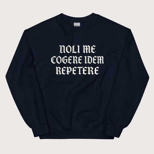 Navy Don't Make Me Repeat Myself Sweatshirt - history buff gift by HistoHead