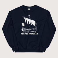 Navy Road to Valhalla Sweatshirt - history buff gift by HistoHead