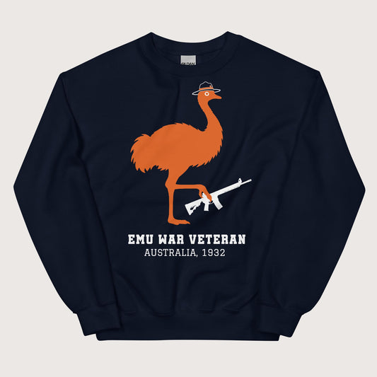 Navy Emu War Veteran Sweatshirt - history buff gift by HistoHead