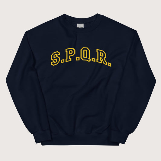 Navy SPQR Sweatshirt - history buff gift by HistoHead