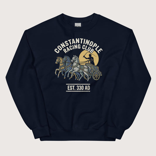 Navy Constantinople Racing Club Sweatshirt - history buff gift by HistoHead