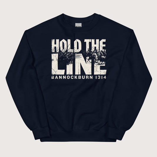 Navy Hold The Line Bannockburn 1314 Sweatshirt - history buff gift by HistoHead