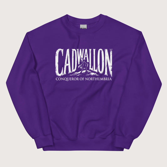 Purple Cadwallon Conqueror of Northumbria Sweatshirt - history buff gift by HistoHead