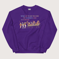 Purple Bayeux Tapestry We're Off to See the Duke Sweatshirt - history buff gift by HistoHead