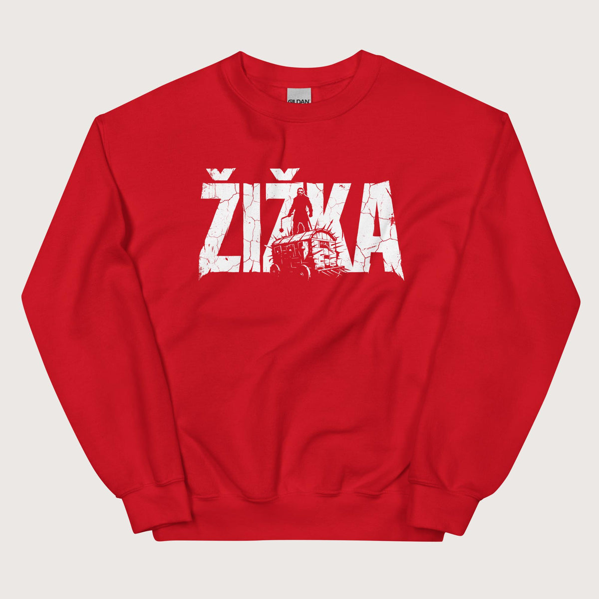 Red Jan Žižka Sweatshirt - history buff gift by HistoHead
