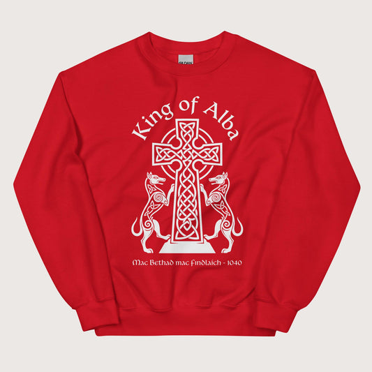 Red King of Alba Sweatshirt - history buff gift by HistoHead