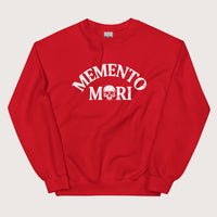 Red Memento Mori Sweatshirt - history buff gift by HistoHead