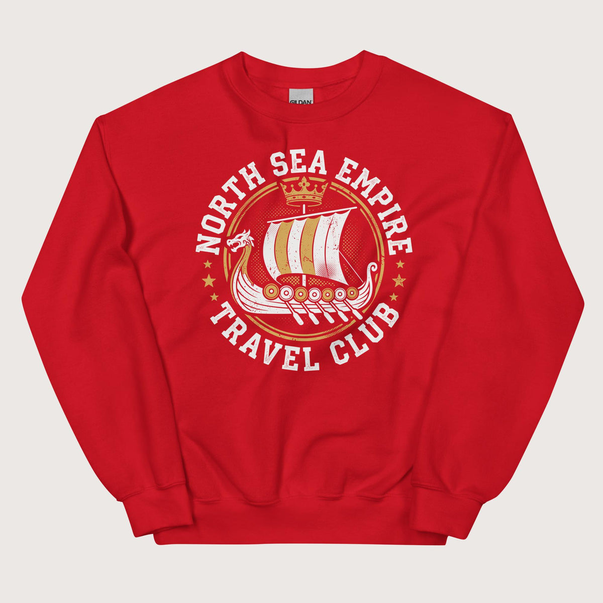 Red North Sea Empire Travel Club Sweatshirt - history buff gift by HistoHead