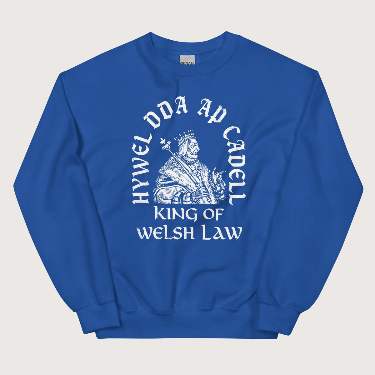 Royal Hywel Dda King of Welsh Law Sweatshirt - history buff gift by HistoHead