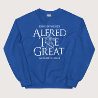 Royal Alfred the Great Scholar King Sweatshirt - history buff gift by HistoHead