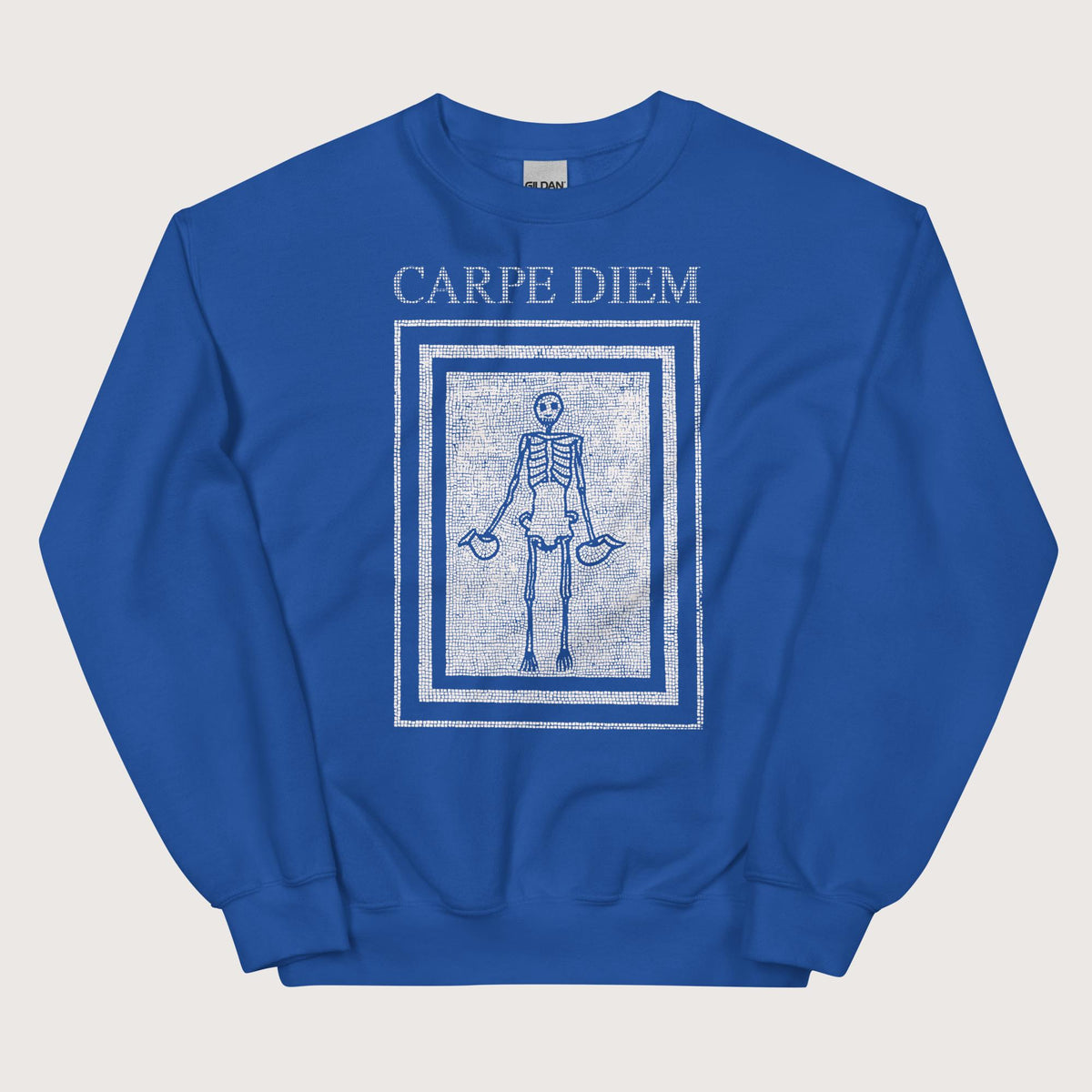Royal Carpe Diem Skeleton Sweatshirt - history buff gift by HistoHead