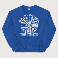 Royal Knossos Escape Room Enter If You Dare Sweatshirt - history buff gift by HistoHead