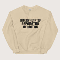Sand Translation Sold Separately in Latin Sweatshirt - history buff gift by HistoHead