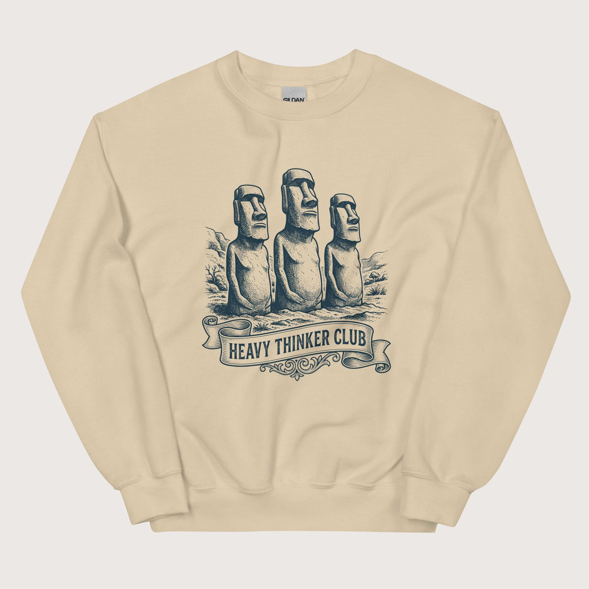 Sand Heavy Thinker Club Sweatshirt - history buff gift by HistoHead