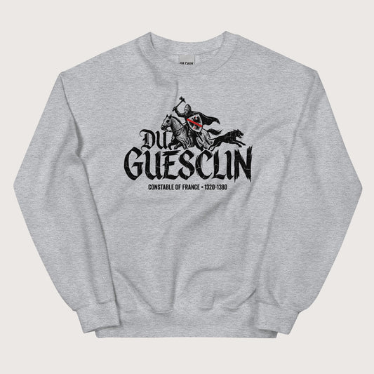 Sport Grey Du Guesclin Sweatshirt - history buff gift by HistoHead