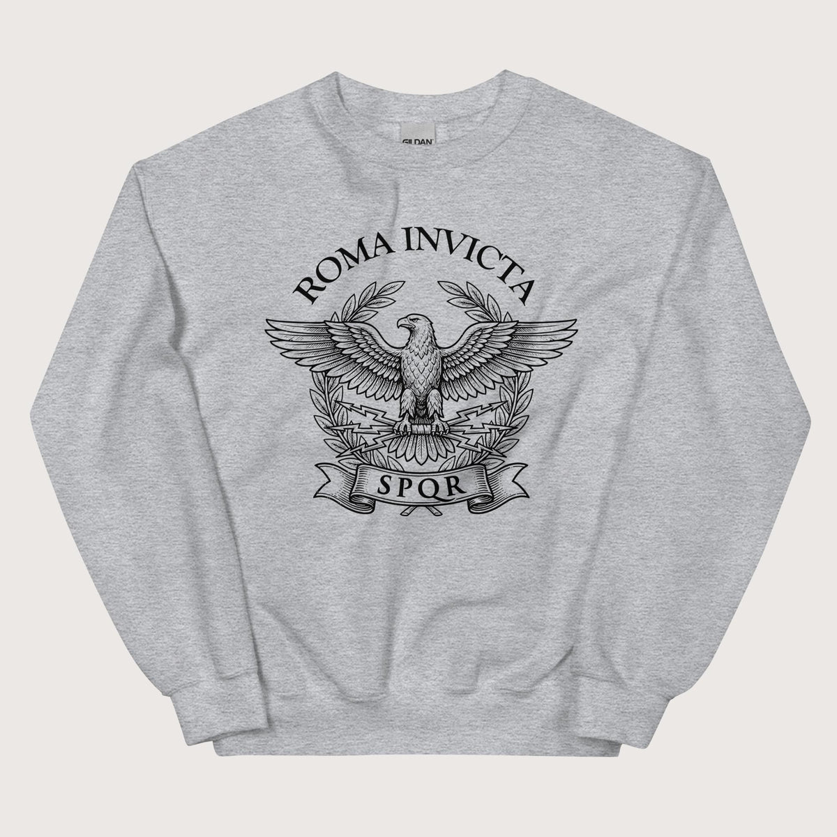Sport Grey Roma Invicta Sweatshirt - history buff gift by HistoHead
