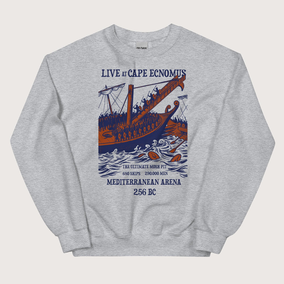 Sport Grey Battle of Cape Ecnomus Sweatshirt - history buff gift by HistoHead