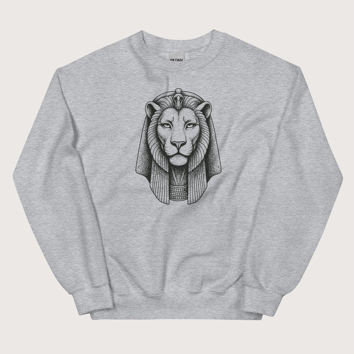 Sport Grey Sekhmet Sweatshirt - history buff gift by HistoHead