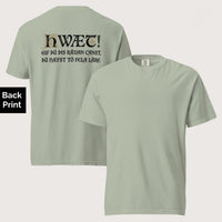 Bay If You Can Read This You Have Too Much Education in Old English - Premium Tee - Back Print - history buff gift by HistoHead