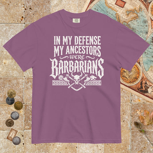 Berry In My Defense My Ancestors Were Barbarians - Premium Tee - history buff gift by HistoHead