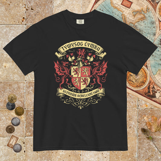 Black Glyndwr Rebellion 1400 - Premium Tee - history buff gift by HistoHead
