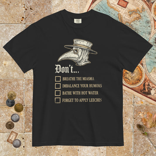 Black Plague Doctor Advice - Premium Tee - history buff gift by HistoHead
