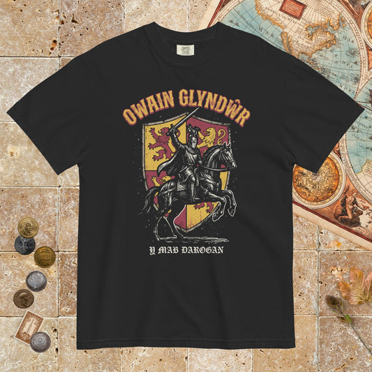 Black Owain Glyndwr - Premium Tee - history buff gift by HistoHead