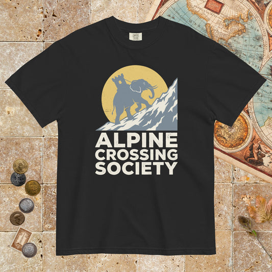 Black Alpine Crossing Society - Premium Tee - history buff gift by HistoHead