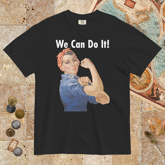 Black Rosie We Can Do It - Premium Tee - history buff gift by HistoHead
