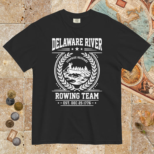 Black Delaware River Rowing Team - Premium Tee - history buff gift by HistoHead