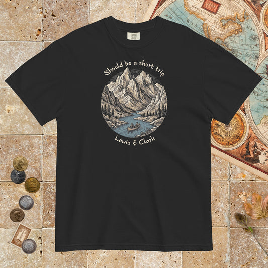 Black Lewis & Clark Short Trip - Premium Tee - history buff gift by HistoHead