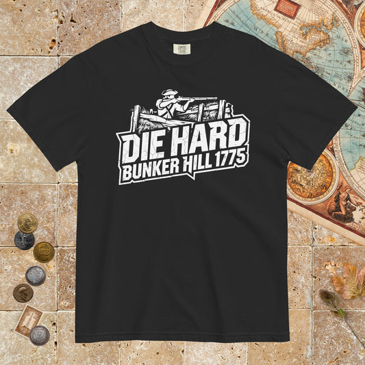 Black Die Hard Bunker Hill 1775 - Premium Tee - history buff gift by HistoHead