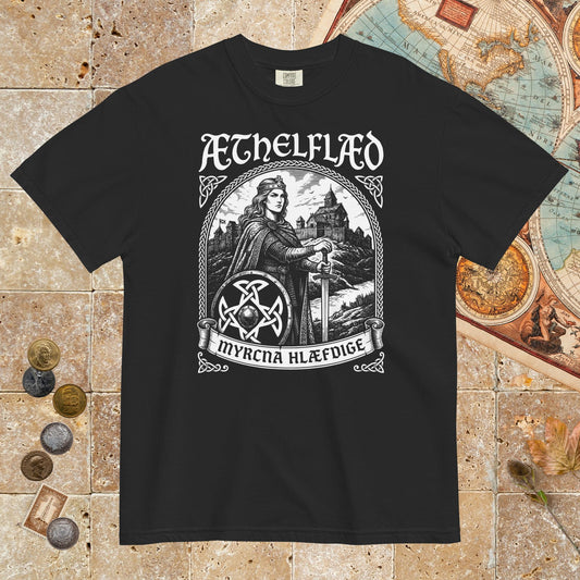 Black Aethelflaed Lady of the Mercians Old English - Premium Tee - history buff gift by HistoHead